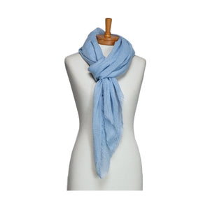 THSS2752: Blue: Plain Pastel Scarf