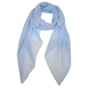 THSS2752: Blue: Plain Pastel Scarf