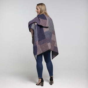 THSW1028: Navy Blue: Multi Block Colours Wrap