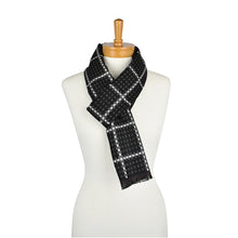 Load image into Gallery viewer, THSS1625 Black: Reversible Dotted Check
