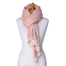 Load image into Gallery viewer, THSS2419: Pink: Zebra Print Scarf
