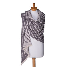 Load image into Gallery viewer, THSS2420: Grey: Zebra Print Scarf
